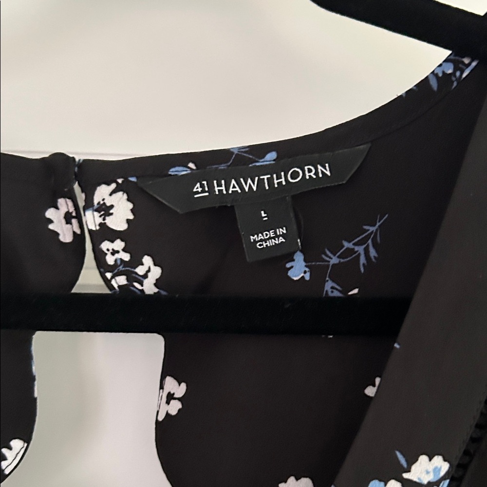 41 Hawthorn Black Floral Mini Dress - Picture 4 of 8